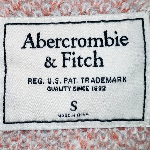 Abercrombie & Fitch Mohair Blend Long Sleeve Checker Plaid Pullover Sweater - Picture 3 of 7